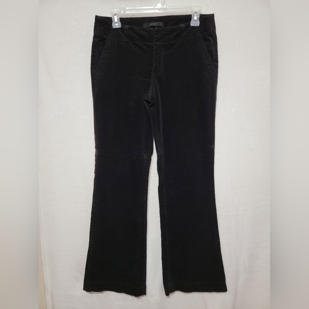 Women's Express Corduroy Pants,‎ Black, Size 4, Pre-owned